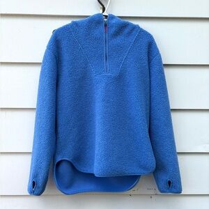 Hudson North Blue Sherpa Hoodie | S